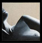 Lumiére Huile sur toile de Lin brut format 40 x40 cm